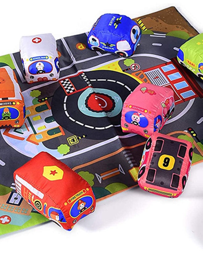 10-Piece Cloth Car And Mat Set