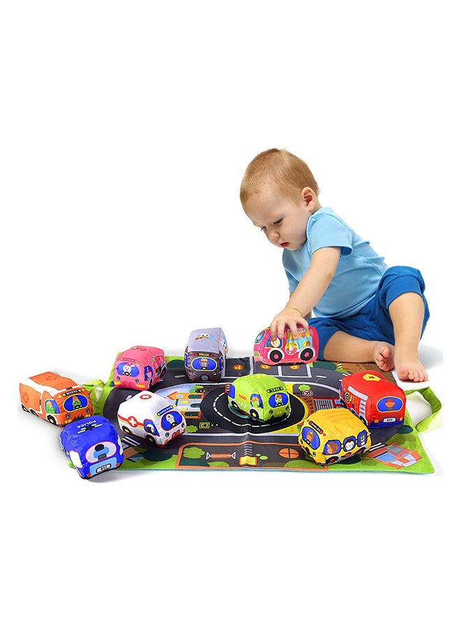 10-Piece Cloth Car And Mat Set