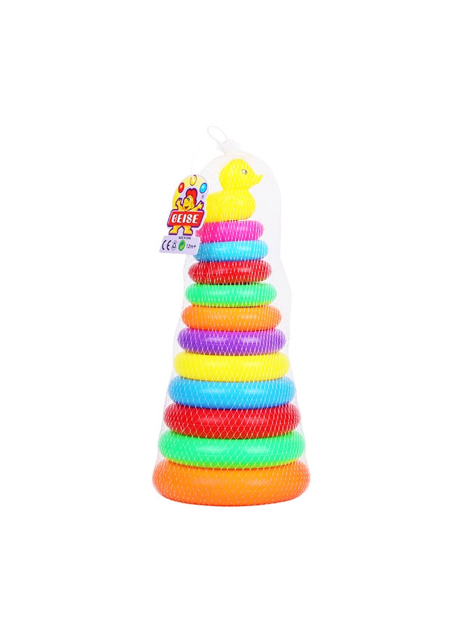 13-Piece Duck Stacked Circle Play Toy Net Bag