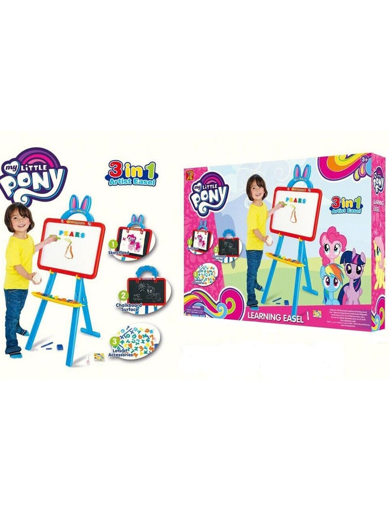 Original !! 3In1 Learning Easel / Children's Whiteboard / Drawing Board