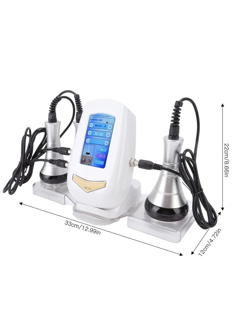 3 In 1 Ultrasonic Cavitation Machine, 40K RF Body Sculpting Machine Skin Rejuvenation Home Use Care Tool for Face Neck Arm Waist Thigh and Buttock