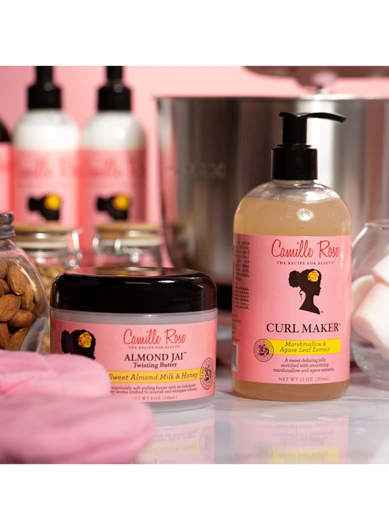 Curl Maker Jelly, crafted to nourish and define curls. Natural, clean formula. For oily, curly, wavy hair 12oz