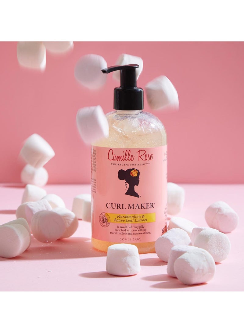 Curl Maker Jelly, crafted to nourish and define curls. Natural, clean formula. For oily, curly, wavy hair 12oz