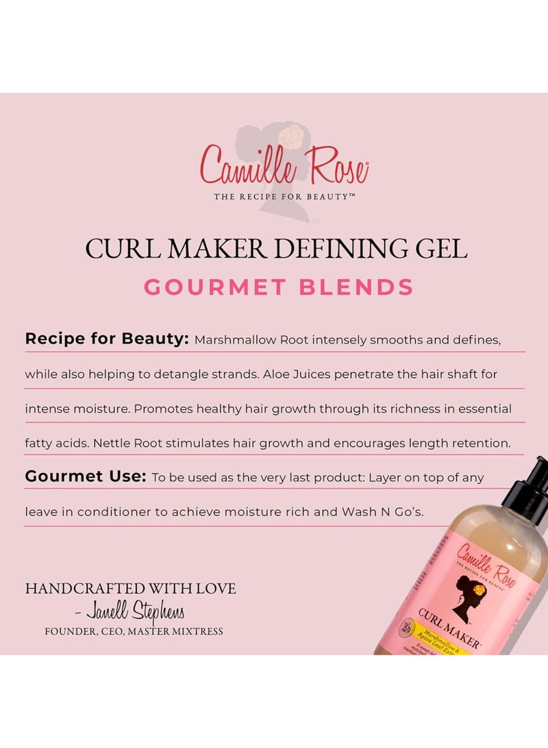 Curl Maker Jelly, crafted to nourish and define curls. Natural, clean formula. For oily, curly, wavy hair 12oz