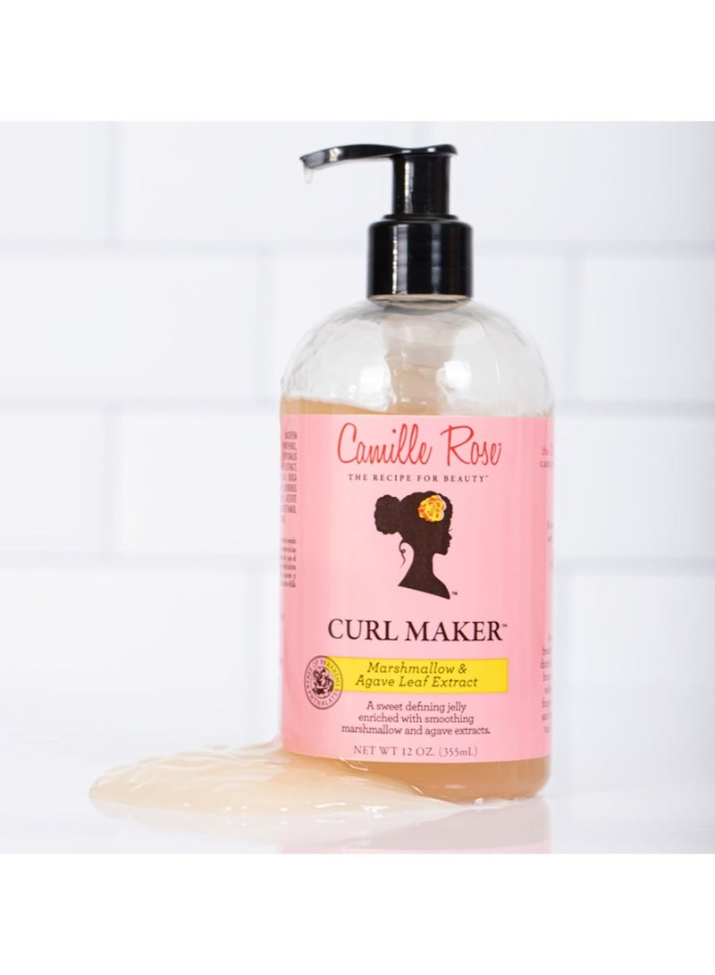 Curl Maker Jelly, crafted to nourish and define curls. Natural, clean formula. For oily, curly, wavy hair 12oz