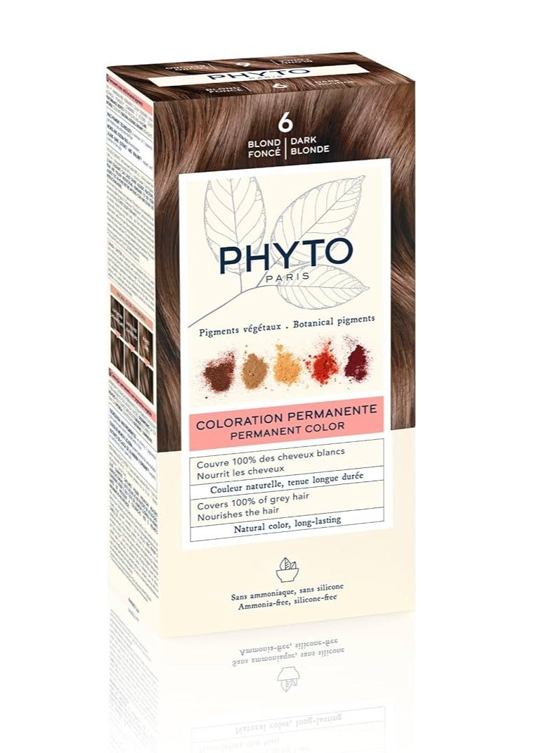 Phyto Paris Permanent Hair Color 6 Dark Blonde