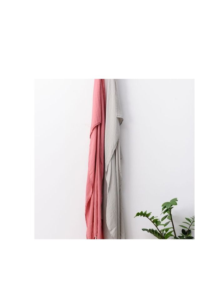 Anvi Baby Organic Bamboo Muslin Swaddle Wrap- Set of 2 -Maroon & Moon