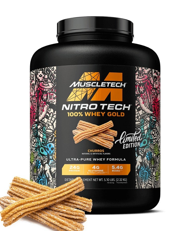 Muscletech Nitrotech 100% Whey Gold Churros Flavor Limited Edition