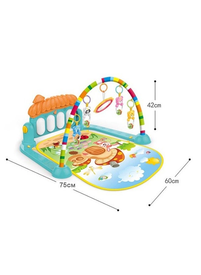 Baby Gym Play Mat Kick and Play Piano Gym Musical Activity Center for Toddlers Multicolor