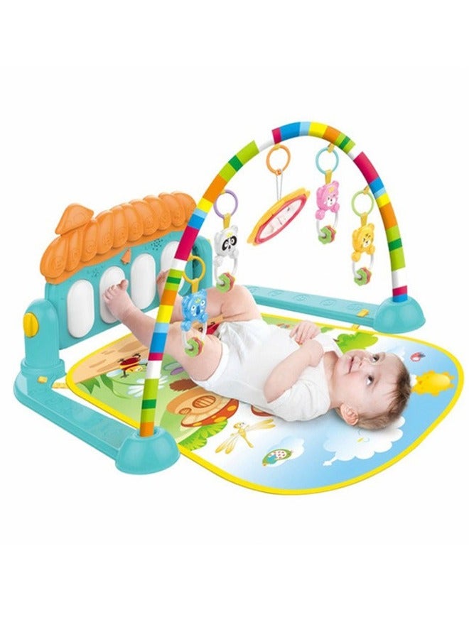 Baby Gym Play Mat Kick and Play Piano Gym Musical Activity Center for Toddlers Multicolor