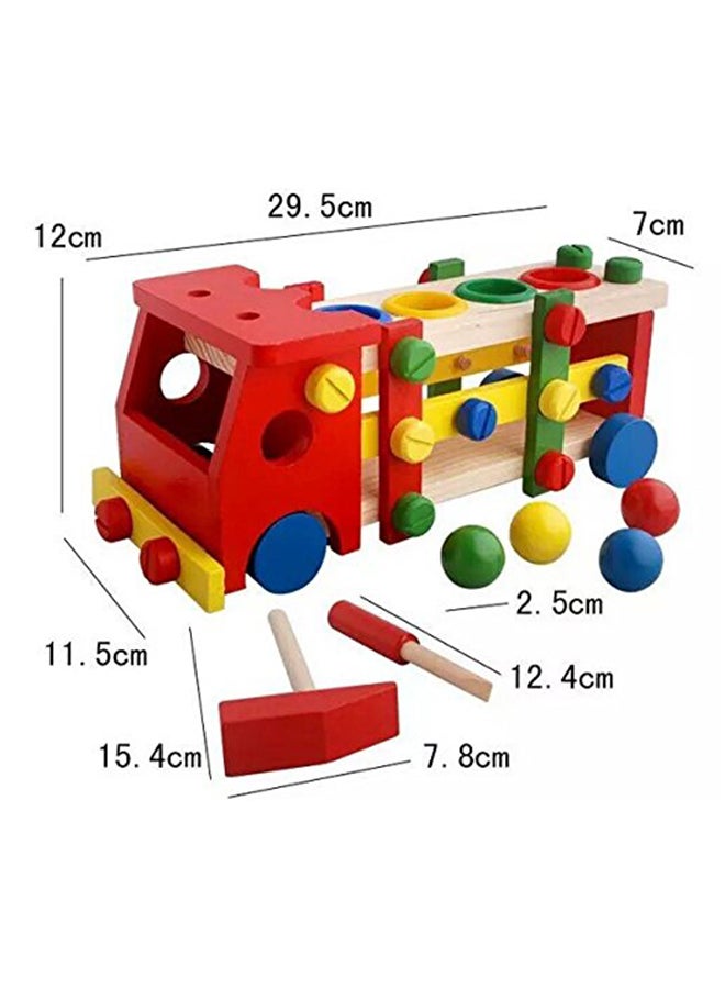 2-In-1 Reassembly Multifunction Screw Vehicle Hammer Educational Building Blocks Toy