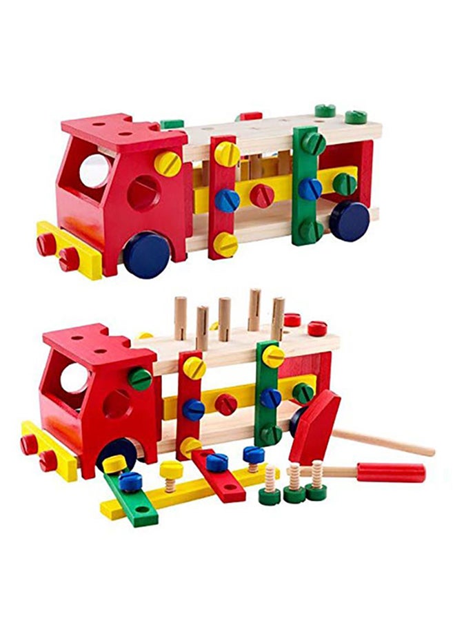 2-In-1 Reassembly Multifunction Screw Vehicle Hammer Educational Building Blocks Toy