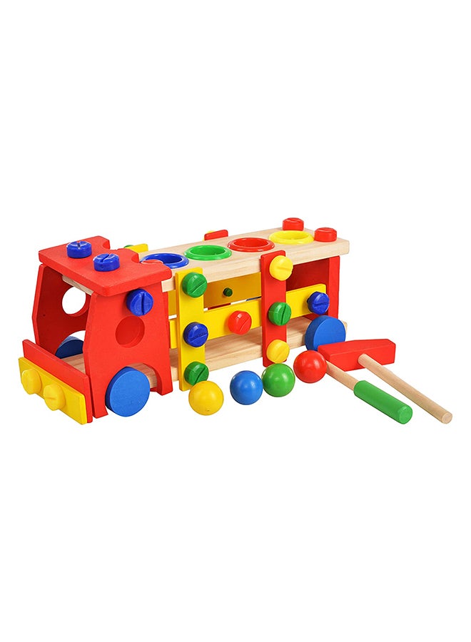 2-In-1 Reassembly Multifunction Screw Vehicle Hammer Educational Building Blocks Toy