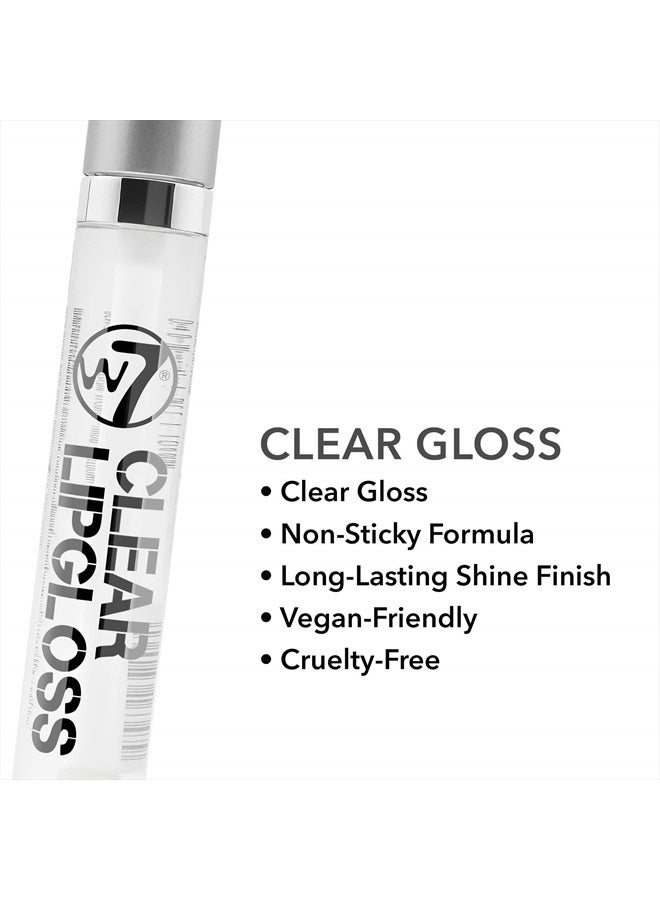 Lip Gloss Wand - Soft Clear Liquid Gloss - Non-Sticky, High-Shine Finish - 2 Pack