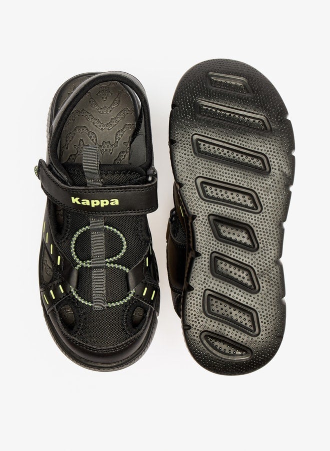 Boys' Strappy Sandals with Hook and Loop Closure