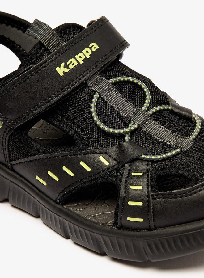 Boys' Strappy Sandals with Hook and Loop Closure