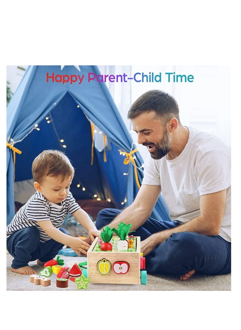 Toddlers Montessori Wooden Educational Toys for Baby Boys Girls Age 1 2 3 Year Old, Shape Sorting Toys 1st One First Birthday Girl Gifts for Kids 1-3, Wood Preschool Learning Fine Motor Skills Game