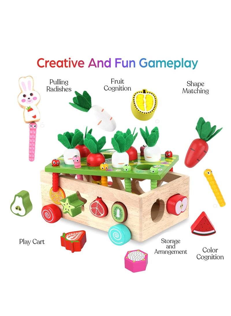 Toddlers Montessori Wooden Educational Toys for Baby Boys Girls Age 1 2 3 Year Old, Shape Sorting Toys 1st One First Birthday Girl Gifts for Kids 1-3, Wood Preschool Learning Fine Motor Skills Game