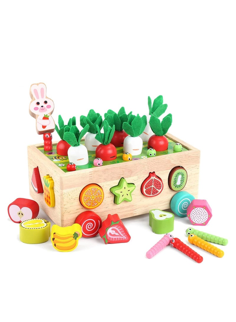 Toddlers Montessori Wooden Educational Toys for Baby Boys Girls Age 1 2 3 Year Old, Shape Sorting Toys 1st One First Birthday Girl Gifts for Kids 1-3, Wood Preschool Learning Fine Motor Skills Game