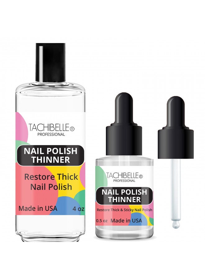 Tachibelle Nail Polish Thinner - Bring your old polishes back to life (Refill Size Kit)
