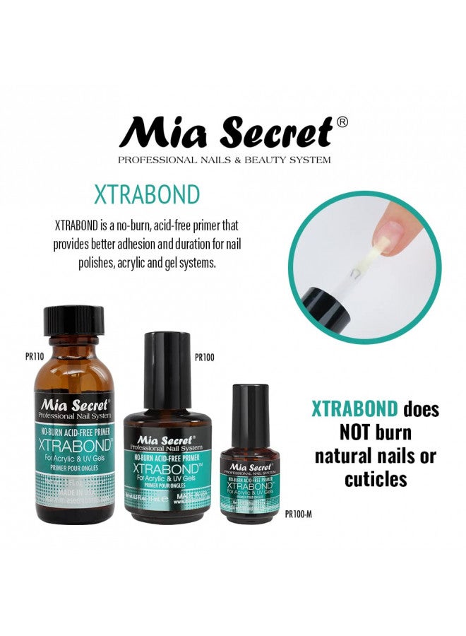 Mia Secret Professional Nail Prep pH Balance Dehydrator & XtraBond Acid-Free Primer 0.5 oz +