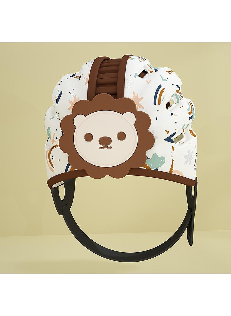 Baby Safety Helmet For Crawling Walking Baby Head Protector Head Protection For Infant Baby Soft Cushion Safety Toddler Headguard 1-2 Years Old 6-12 Months Brown