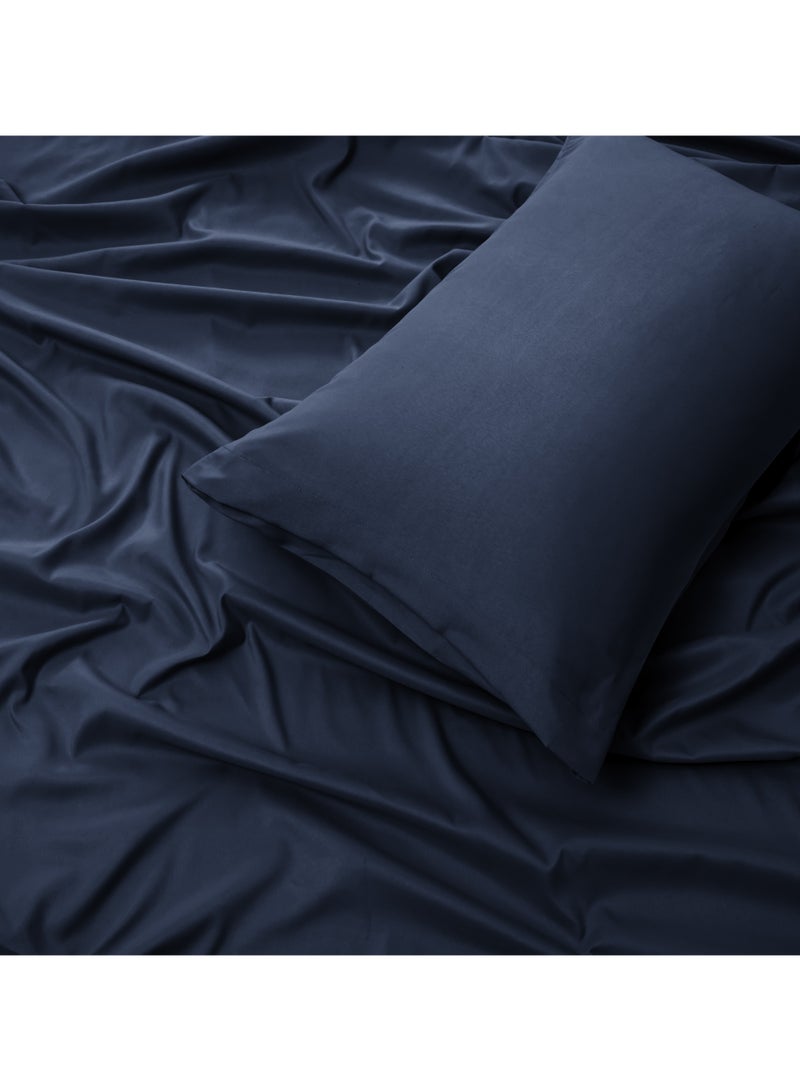 Panax Bedding Single Bed Sheets Set - 3 Piece Bedding - Brushed Microfiber - Shrinkage and Fade Resistant - Easy Care (Navy, Single)