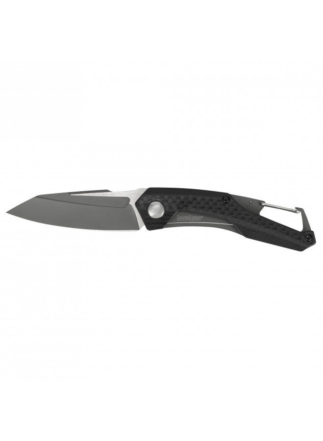 Kershaw Reverb Pocket Knife, 2.5-In. 8Cr13Mov Manual Open Blade, Lightweight, Outdoor Knife For Hiking, Camping