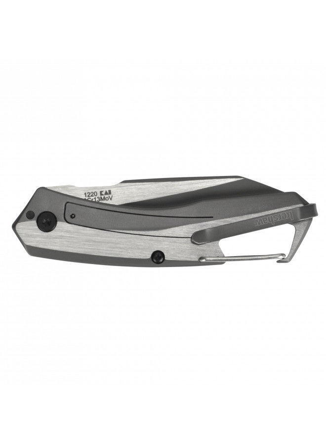 Kershaw Reverb Pocket Knife, 2.5-In. 8Cr13Mov Manual Open Blade, Lightweight, Outdoor Knife For Hiking, Camping