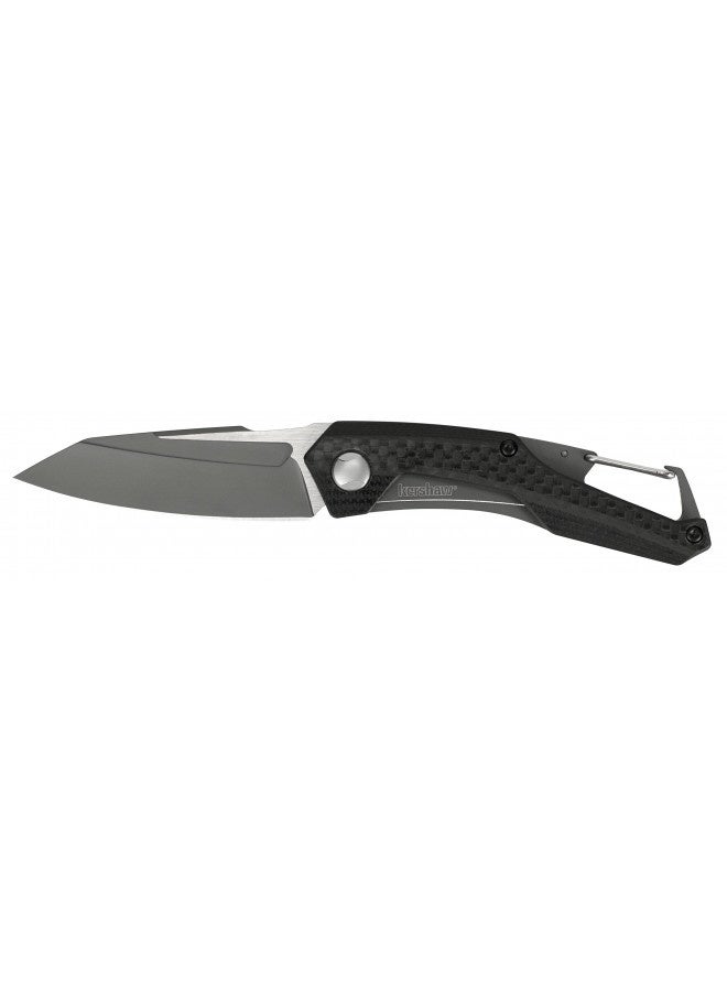 Kershaw Reverb Pocket Knife, 2.5-In. 8Cr13Mov Manual Open Blade, Lightweight, Outdoor Knife For Hiking, Camping