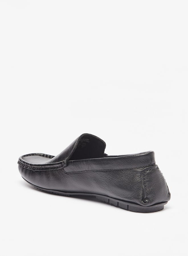 Men's Solid Slip-On Moccasins