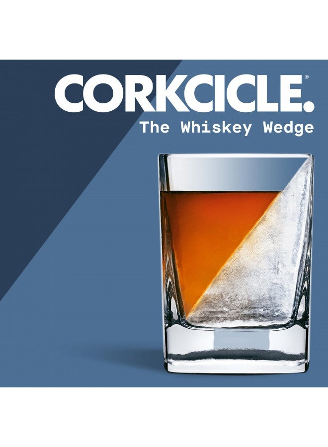Corkcicle Premium 9 Oz Double Old Fashioned Whiskey Glass With Silicone Ice Mold, Perfect For Chilling Whiskey, Bourbon, Tequila, And Scotch