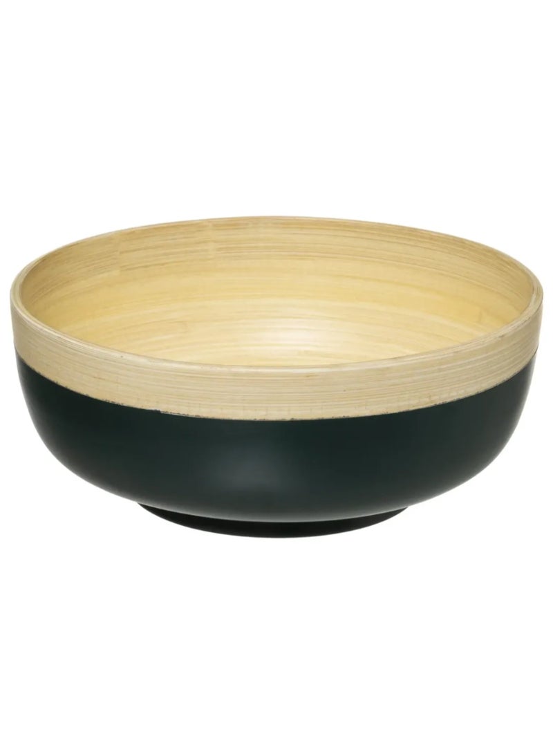 Bamboo Salad Bowl 20 X 8Cm Petrol