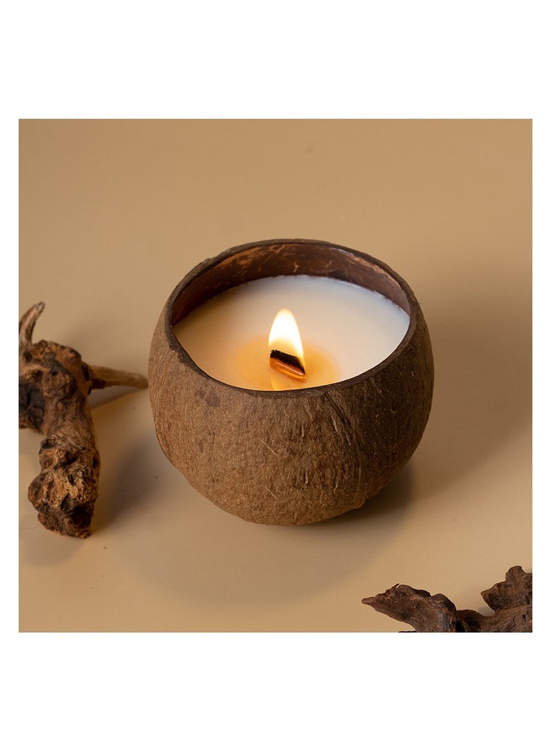 Coconut shell aromatherapy candles, bedroom decorations, souvenirs, soy wax holiday fragrances candles, gifts aromatherapy