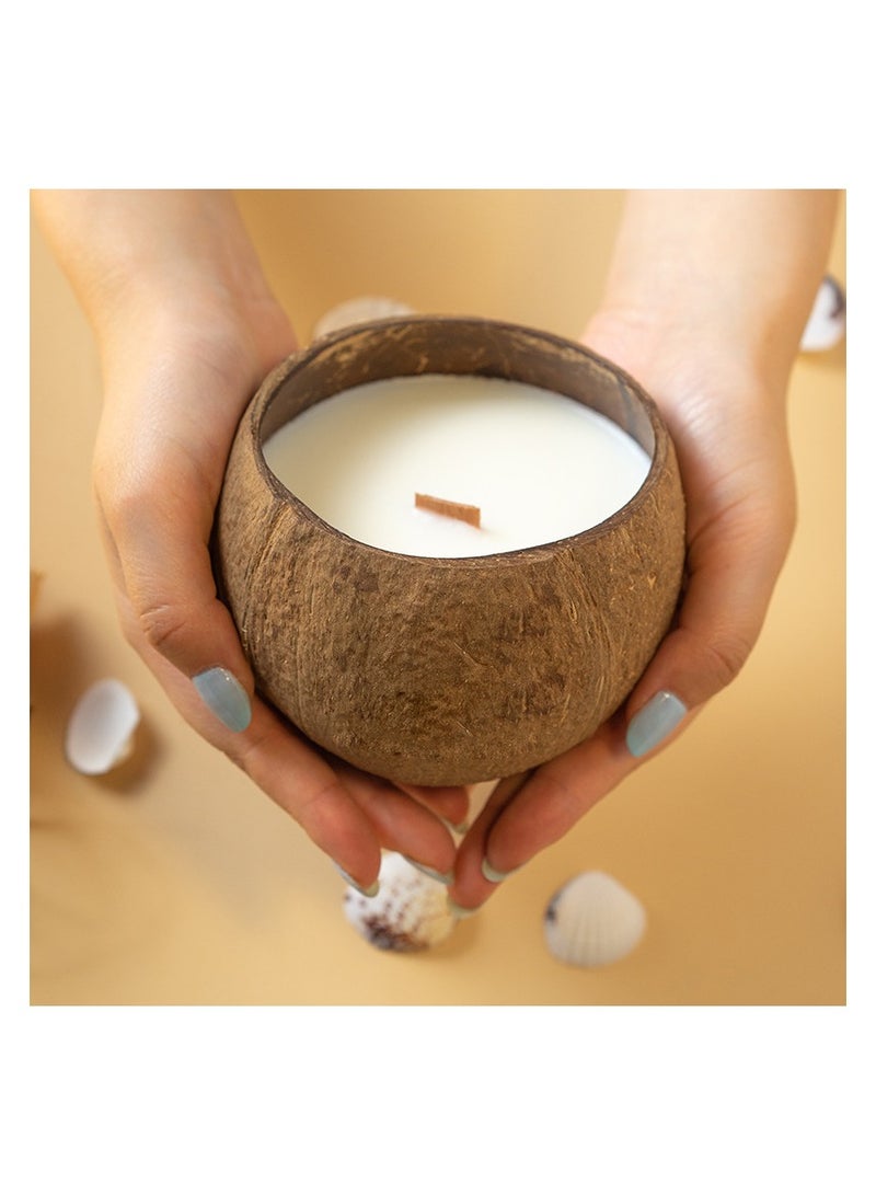 Coconut shell aromatherapy candles, bedroom decorations, souvenirs, soy wax holiday fragrances candles, gifts aromatherapy