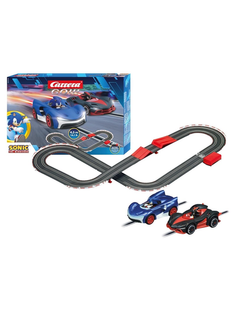 Sonic the Hedgehog Race Track Set | Exciting Slot Car Racing Action | Perfect for Kids and Fans