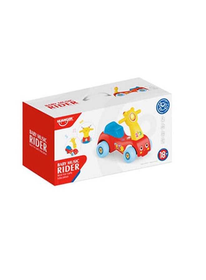 Stylish Baby Music Rider Toy Car For Kids Development Durable And Sturdy 48x24x37cm