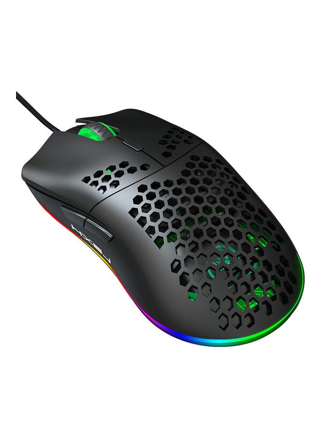 J900 USB Wired Gaming Mouse Black/Green