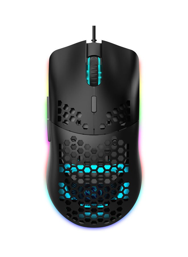 J900 USB Wired Gaming Mouse Black/Green