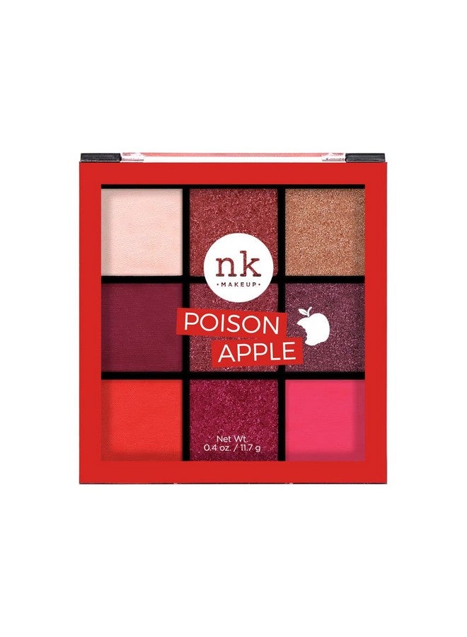 Nicka K Nine Color Eyeshadow Palette - Poison Apple, Multicolor, 11 G