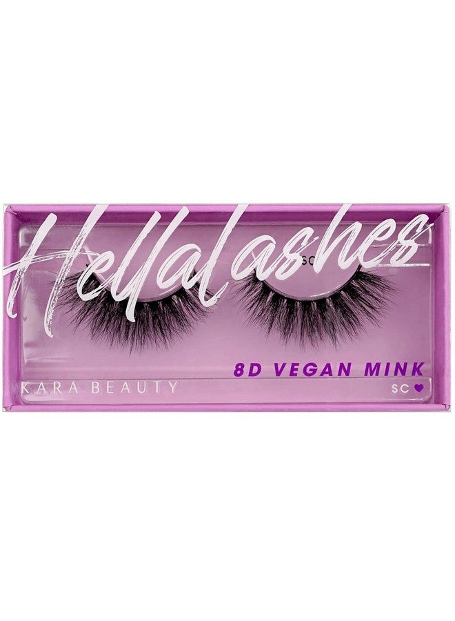 Style L1 Hellalashes 8D Faux Mink Lashes Lightweight Synthetic Fiber In 8 Dimensional Layers Scplayful Voluminous & Wispy 1 Pair