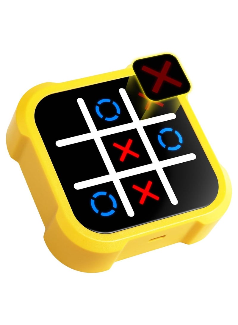 Handheld Electric Tic Tac Toe Game Console - Educational Puzzle Game for Kids | Perfect for Road Trips & Family Fun | Ideal Birthday Gift for All Ages