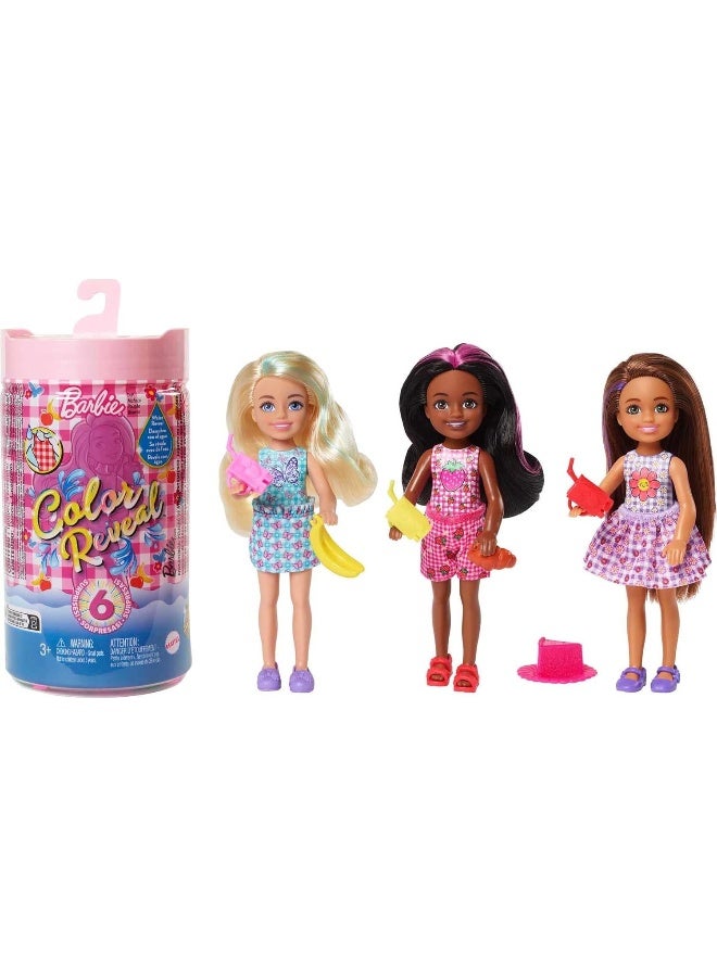 Barbie Chelsea Dolls and Accessories, Color Reveal Doll, Picnic Series