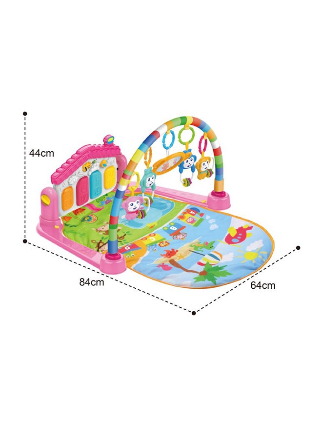 Piano Keyboard Infant Fitness Playmat With Music And Light Suitable For Baby Girl 49.5x42x8cm