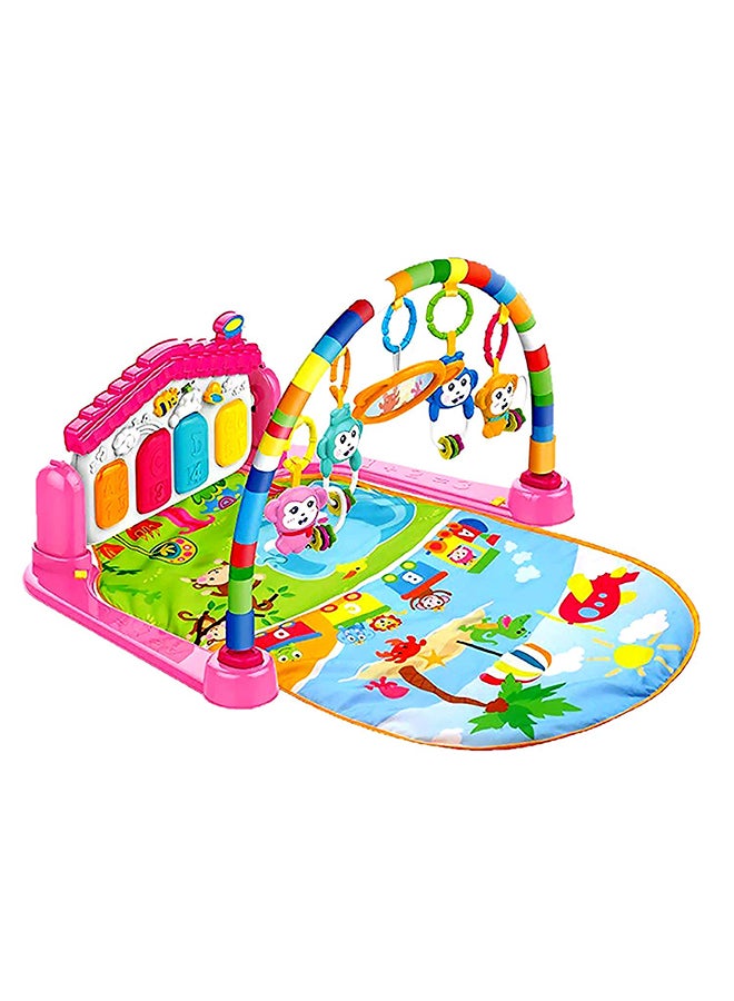 Piano Keyboard Infant Fitness Playmat With Music And Light Suitable For Baby Girl 49.5x42x8cm