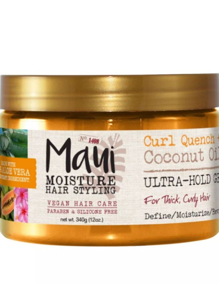 Maui Moisture Coconut Oil Curl Quench Ultra Hold Gel