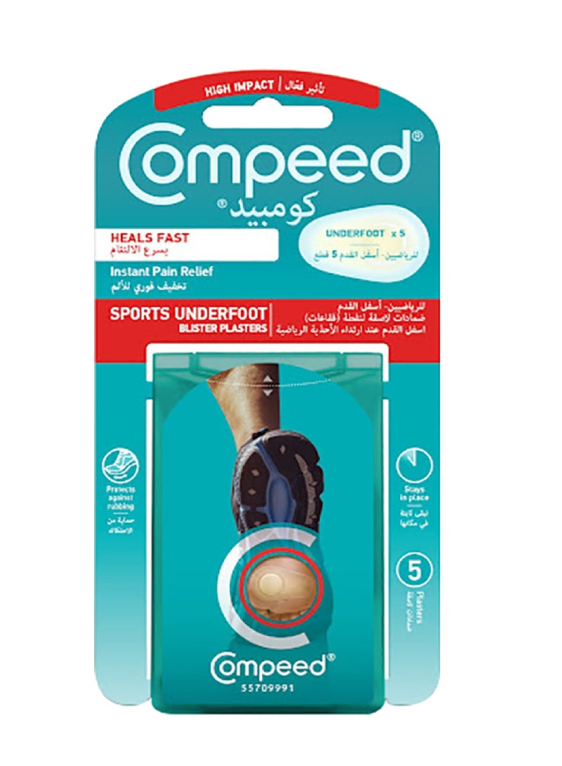 COMPEED SPORTS UNDERFOOT PLASTER 5'S