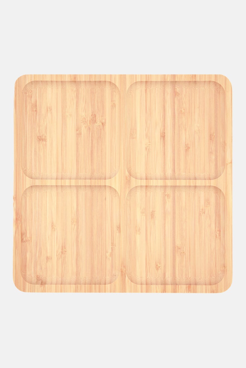 Wooden Serving Platter 30 x 30 x 1,8 cm, Beige