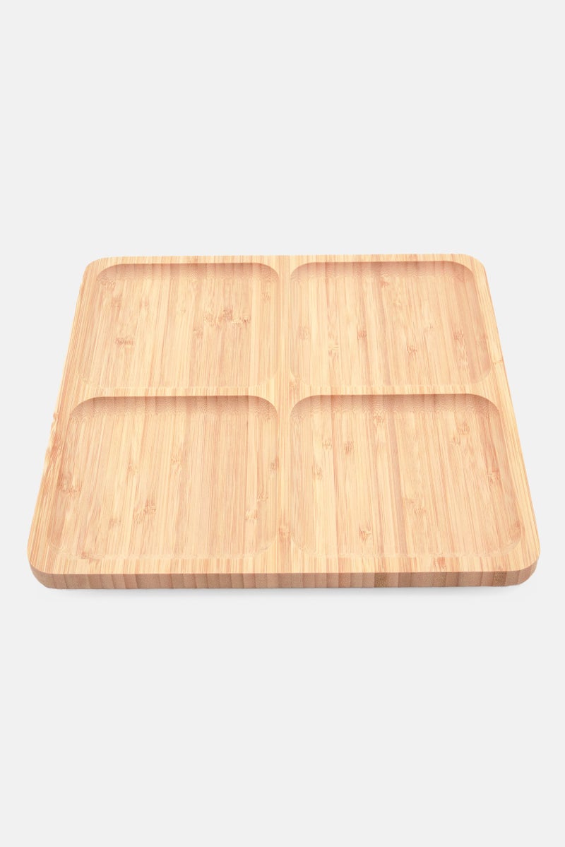 Wooden Serving Platter 30 x 30 x 1,8 cm, Beige