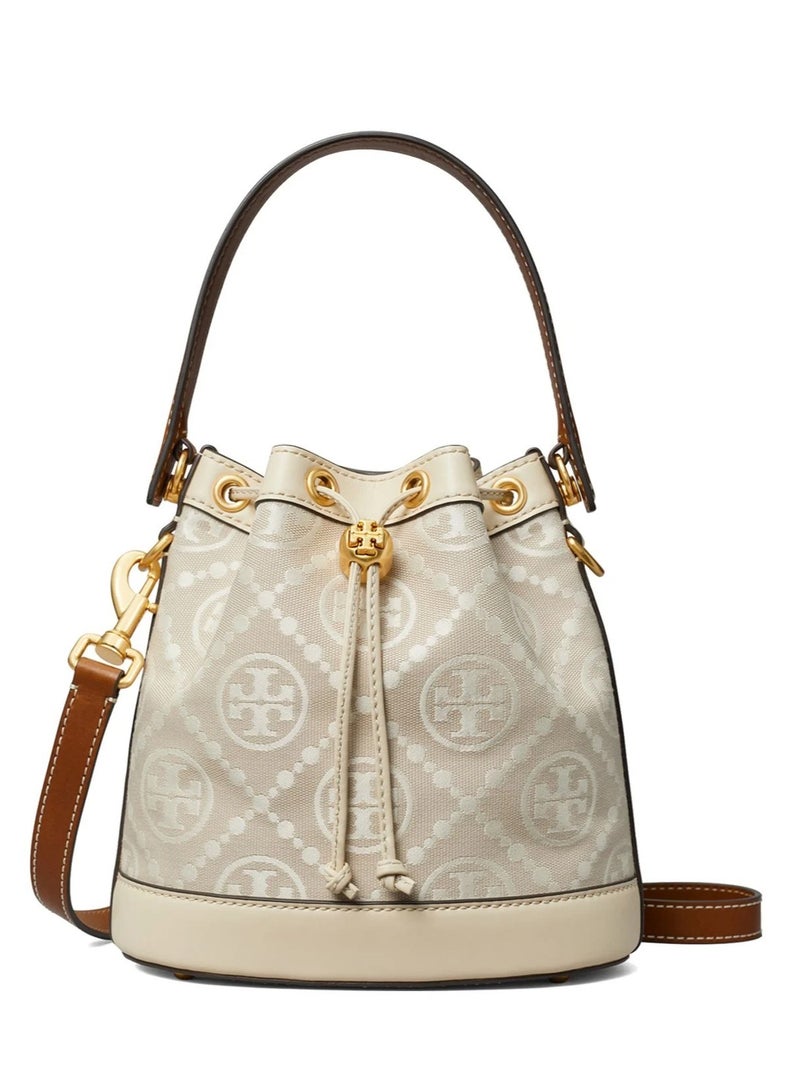 Tory Burch Large T Monogram Jacquard Bucket Bag